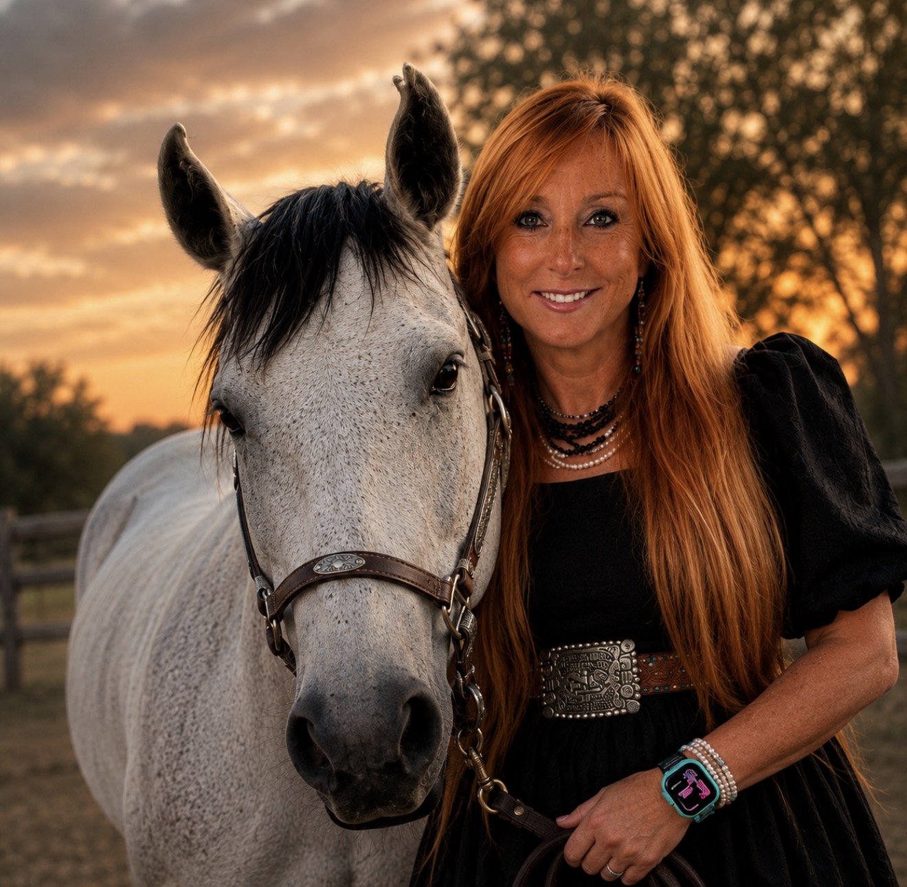 Candace Albrecht in a ranch office setting